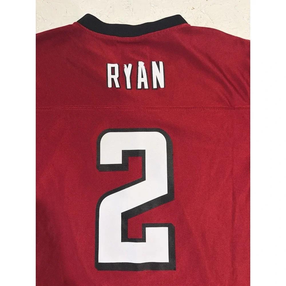 Matt Ryan Atlanta Falcons Jersey Youth XL Home Red #2 Football NFL‎ Boys